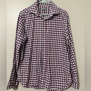 Men’s Michael Kors small checkered shirt Slim Fit Large